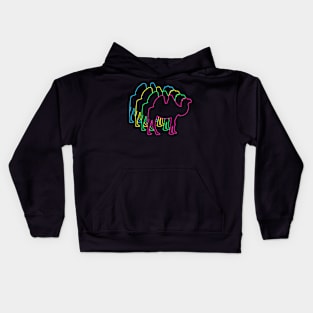 Camel 80s Neon Kids Hoodie